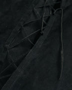 -SPECIAL- “Yves Saint Laurent rive gauche” 2001-2004 Suede lace-up safari dress