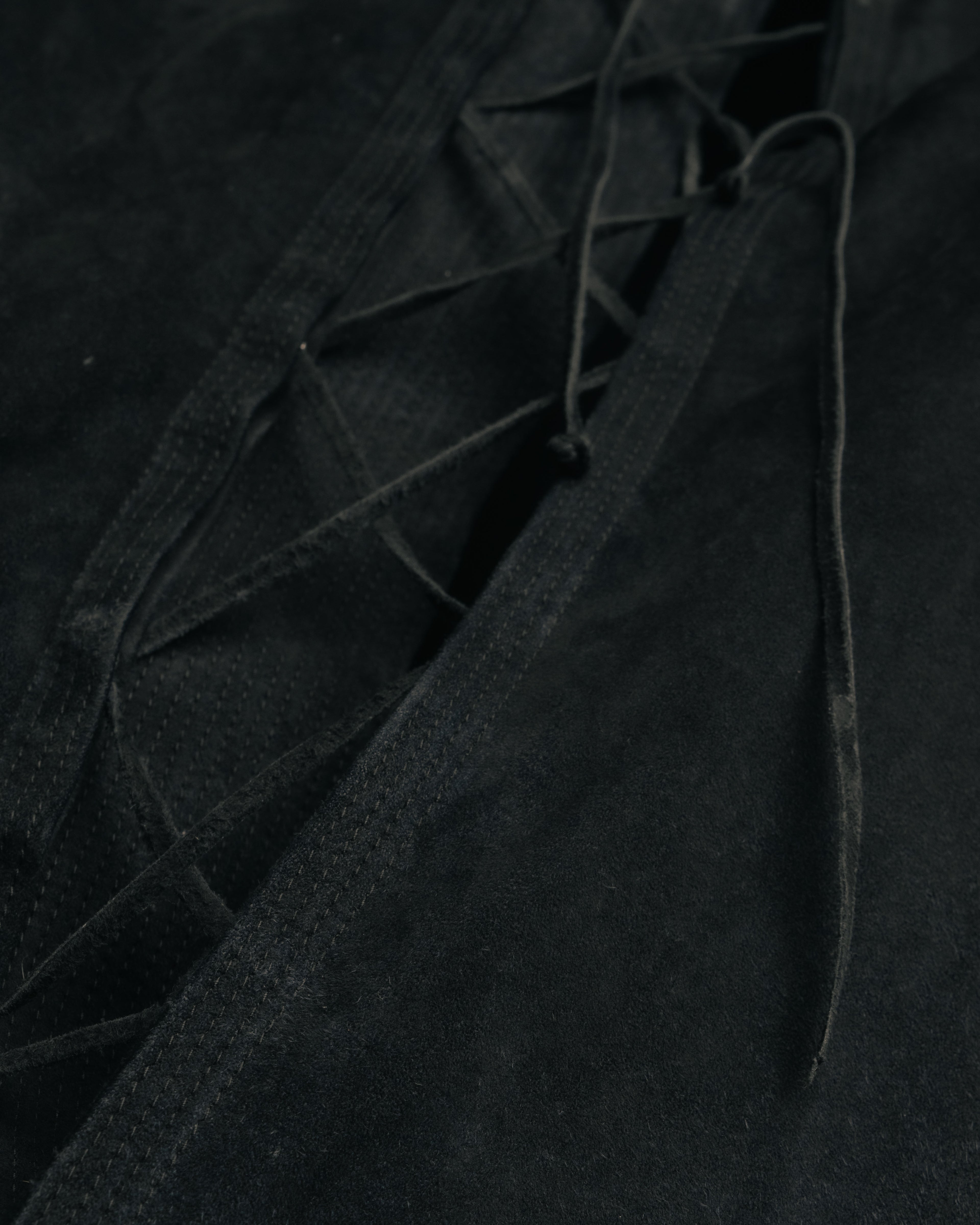 -SPECIAL- “Yves Saint Laurent rive gauche” 2001-2004 Suede lace-up safari dress
