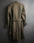 “Christian Dior” 80’s-90’s Iridescent belted trench coat