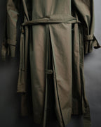 “Christian Dior” 80’s-90’s Iridescent belted trench coat