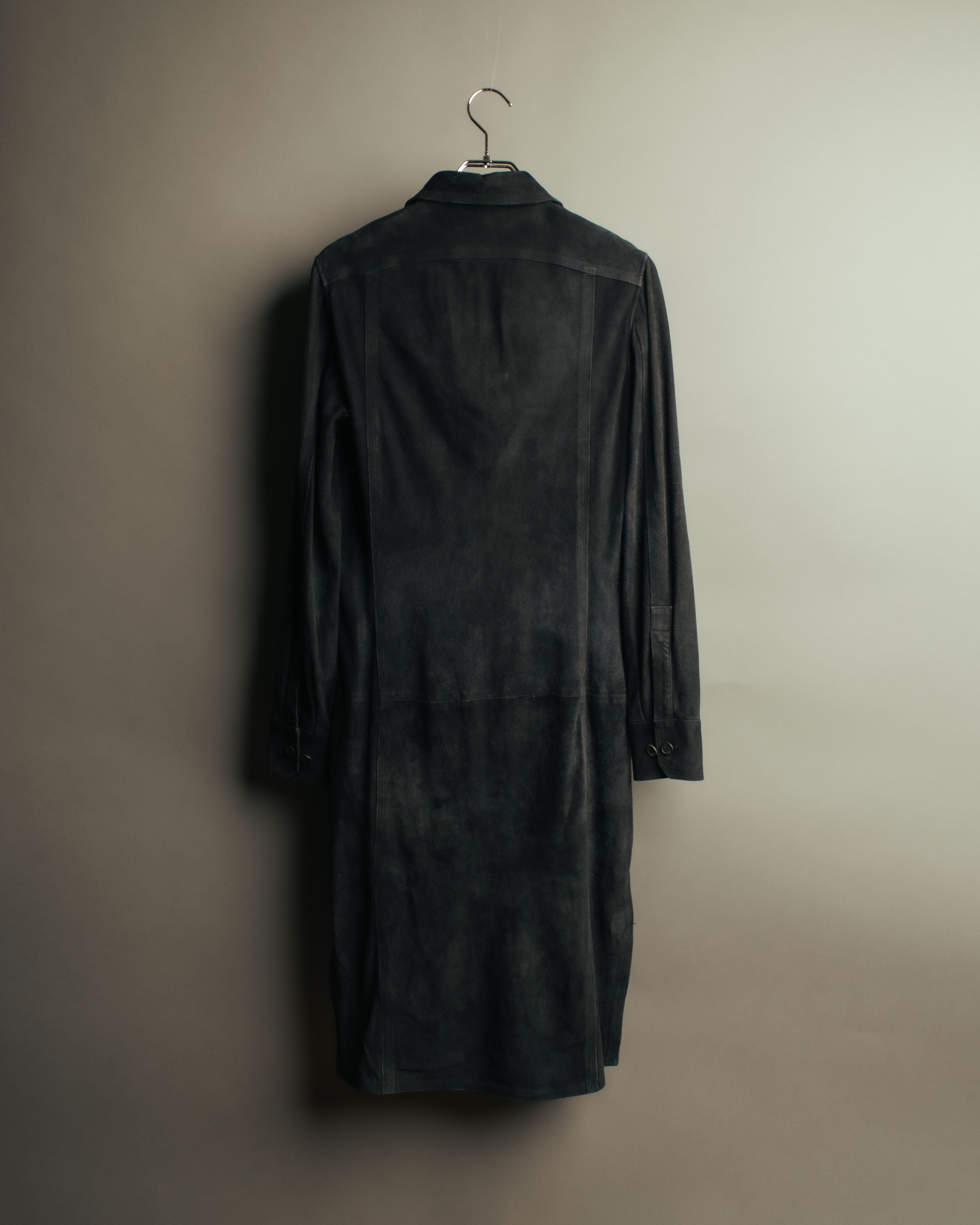 -SPECIAL- “Yves Saint Laurent rive gauche” 2001-2004 Suede lace-up safari dress