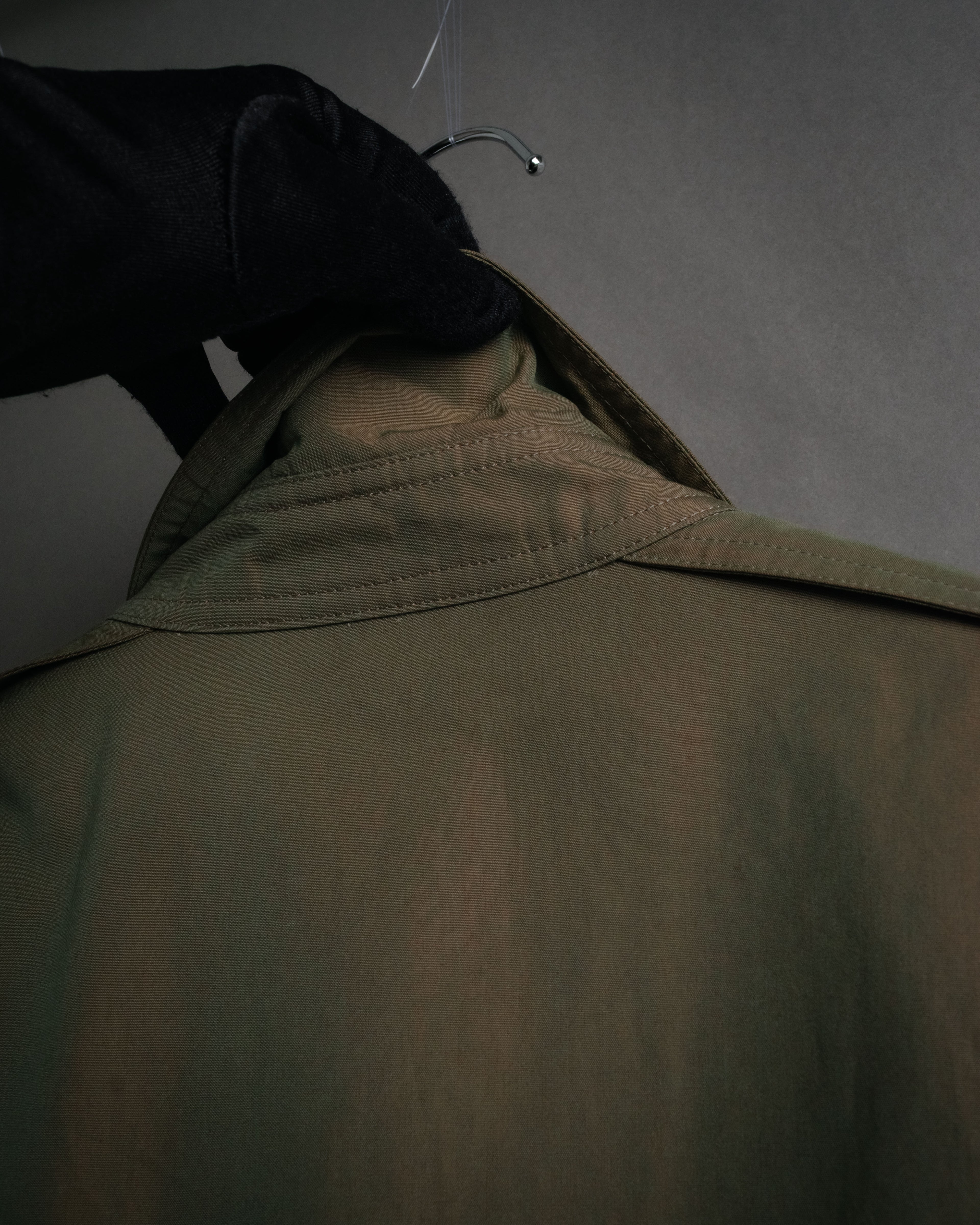 “Christian Dior” 80’s-90’s Iridescent belted trench coat