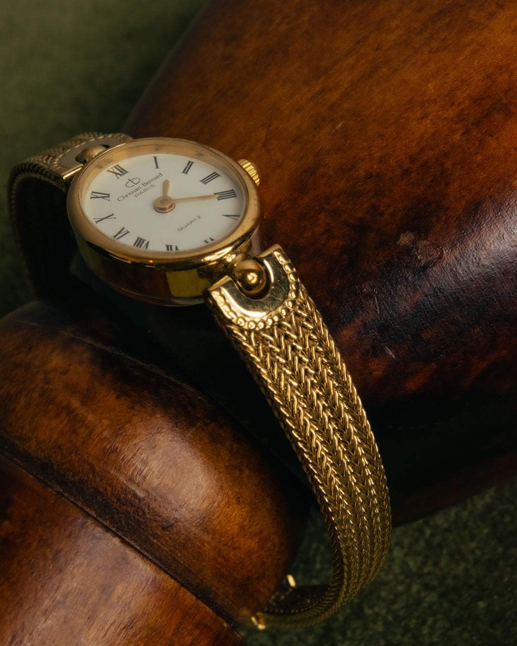-SPECIAL- “Christian Bernard” 80’s-90’s Oval mesh bracelet watch