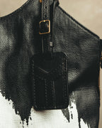 “YVES SAINT LAURENT”2007-2009 Tribute bi-color canvas tote bag