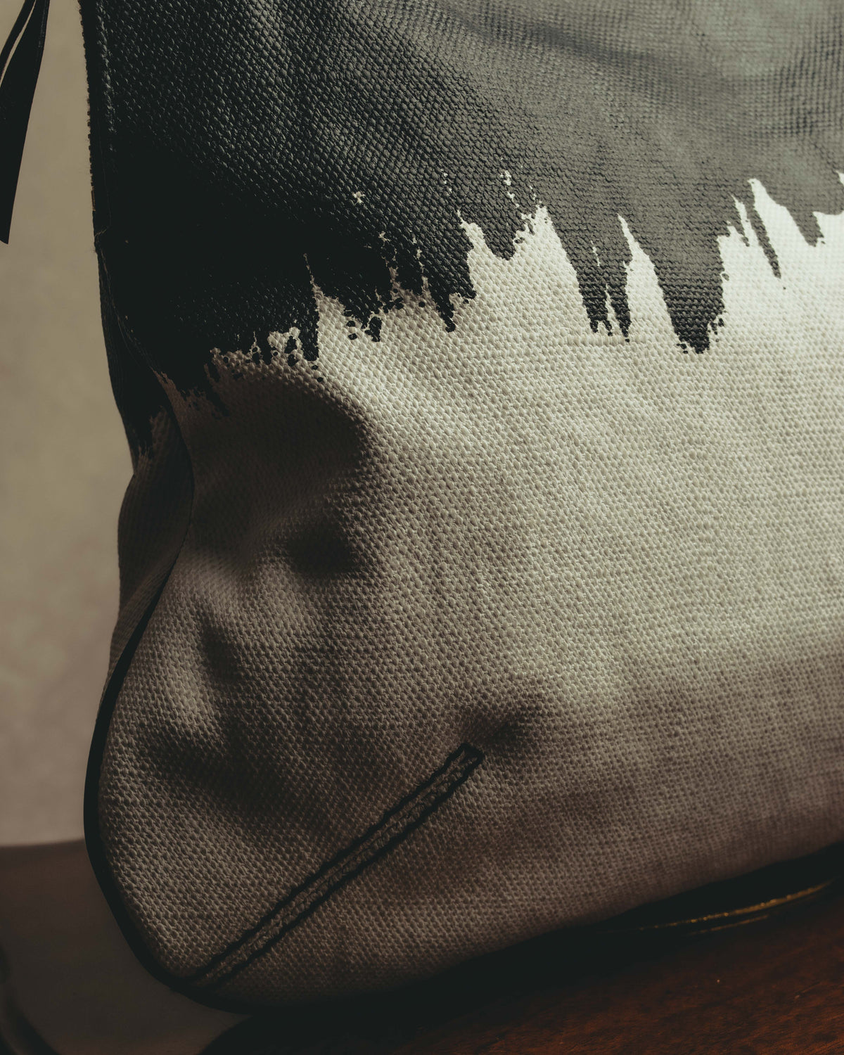 “YVES SAINT LAURENT”2007-2009 Tribute bi-color canvas tote bag