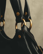 “YVES SAINT LAURENT”2007-2009 Tribute bi-color canvas tote bag