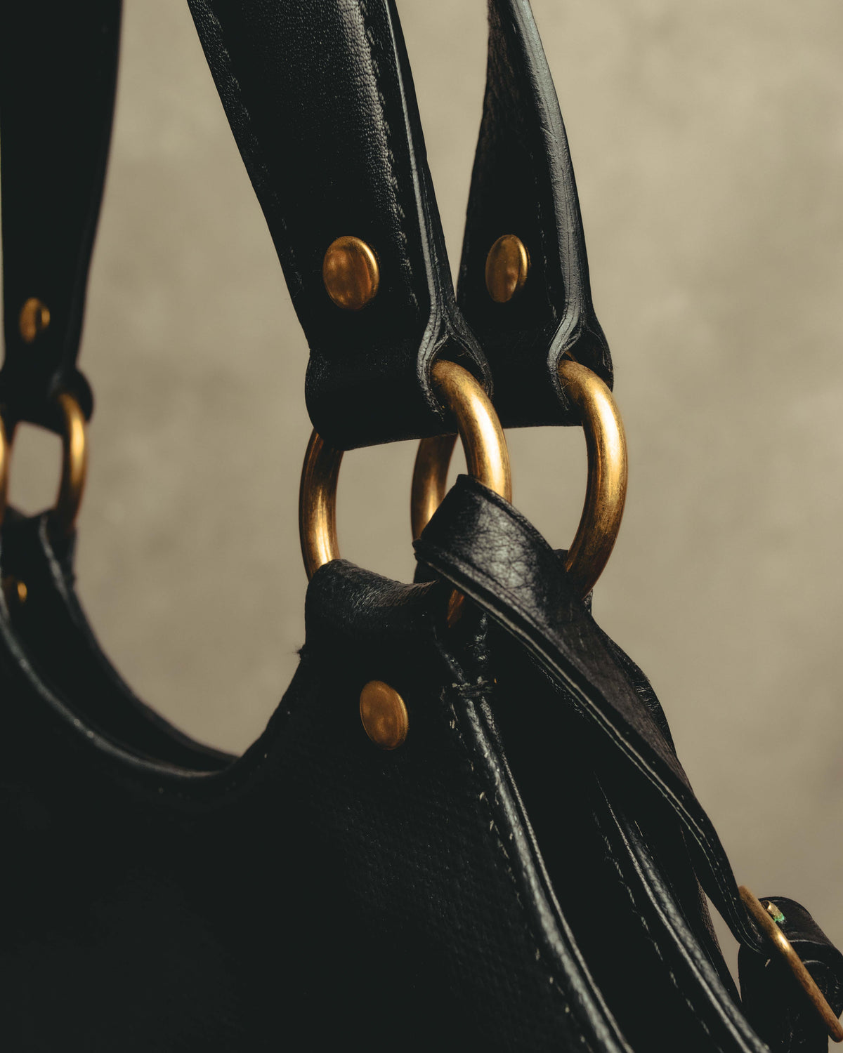 “YVES SAINT LAURENT”2007-2009 Tribute bi-color canvas tote bag