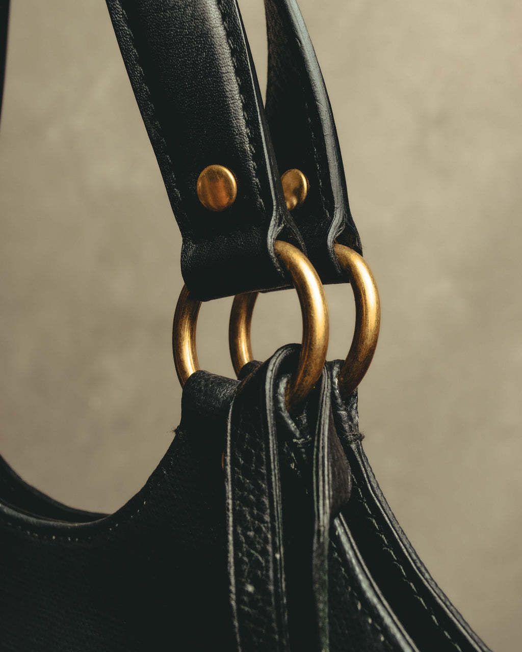 “YVES SAINT LAURENT”2007-2009 Tribute bi-color canvas tote bag