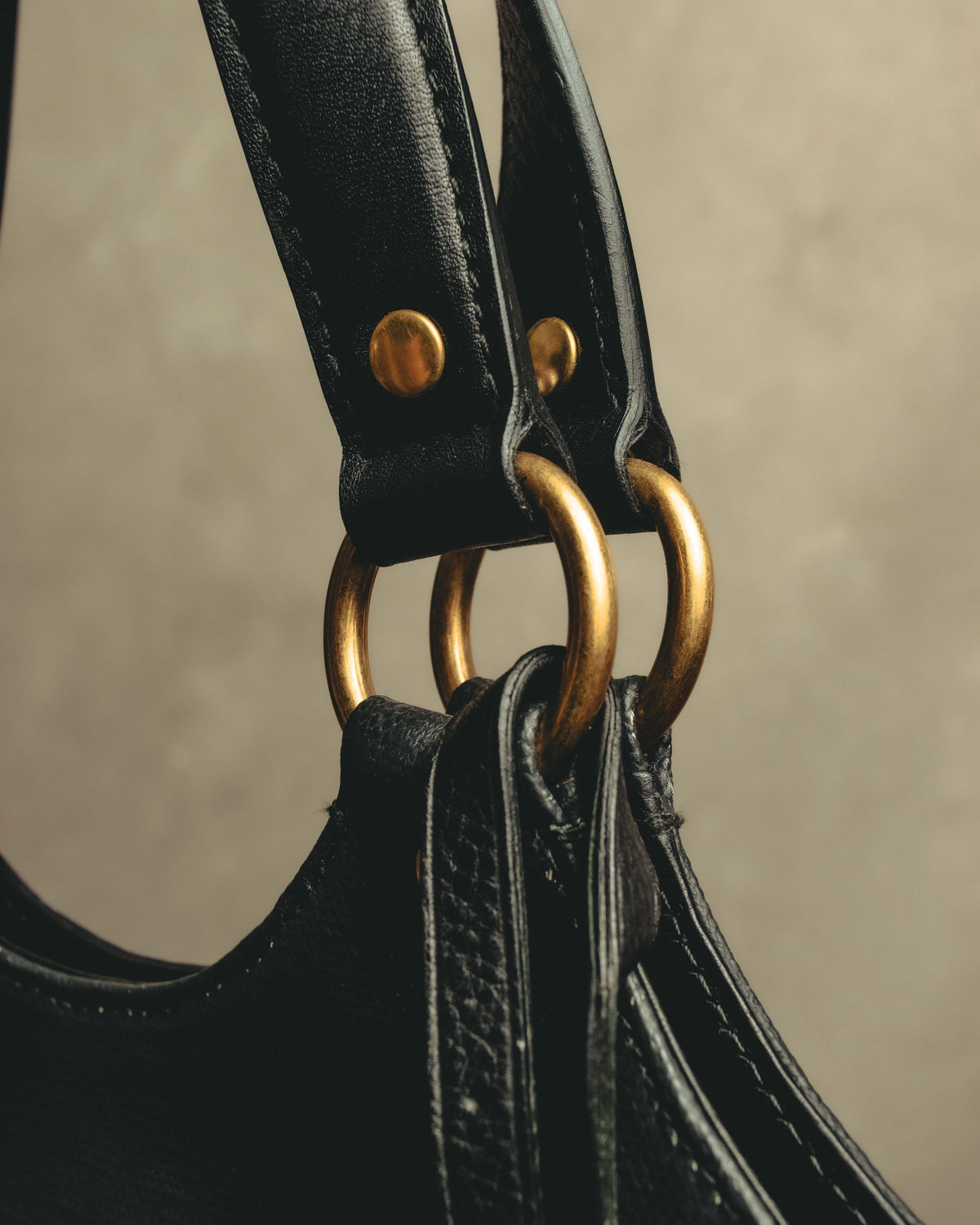 “YVES SAINT LAURENT”2007-2009 Tribute bi-color canvas tote bag