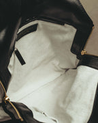 “YVES SAINT LAURENT”2007-2009 Tribute bi-color canvas tote bag