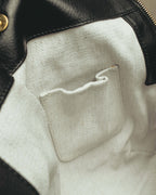 “YVES SAINT LAURENT”2007-2009 Tribute bi-color canvas tote bag