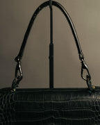 -SPECIAL- “GUCCI“ 70’s Crocodile turn lock handbag