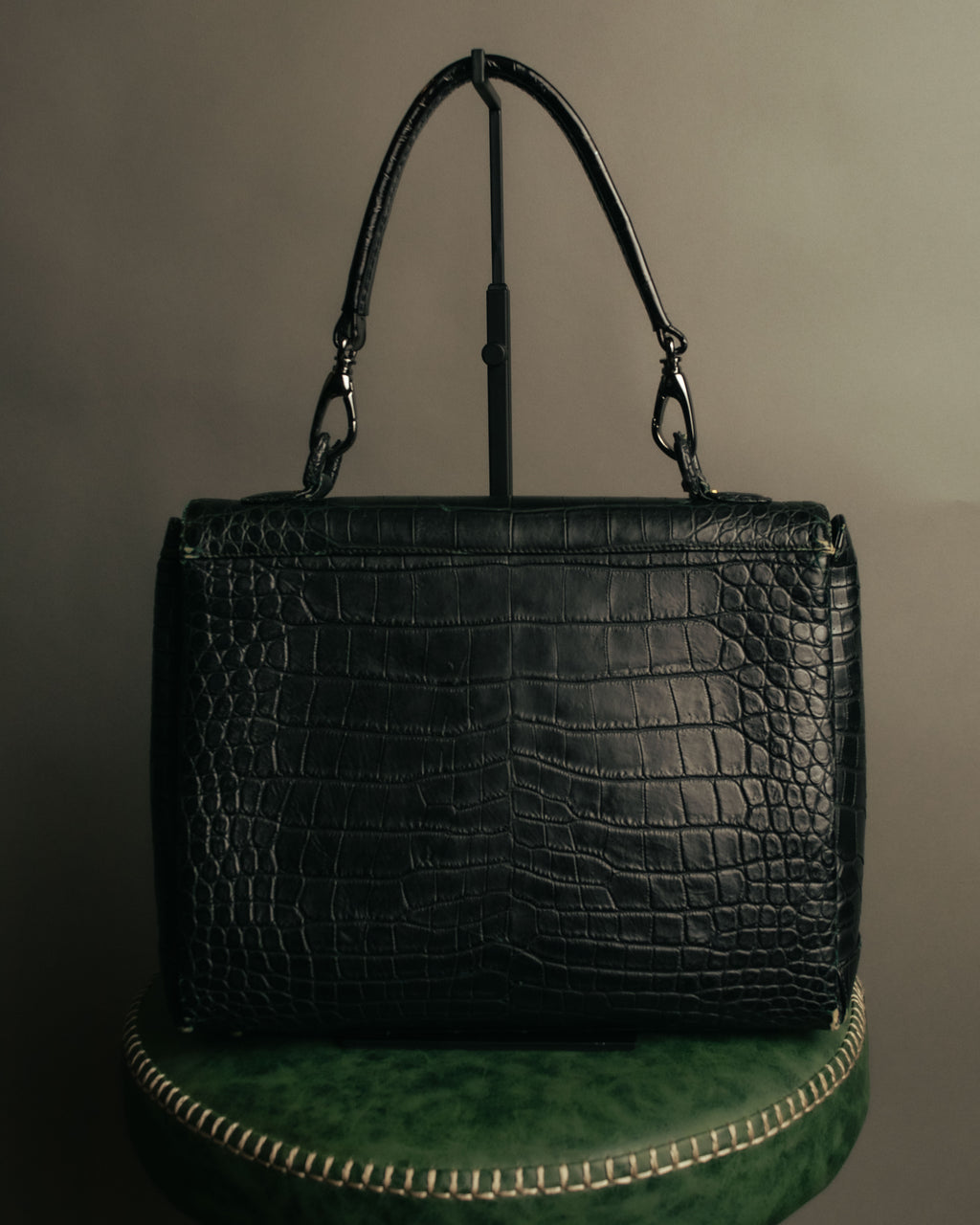 -SPECIAL- “GUCCI“ 70’s Crocodile turn lock handbag