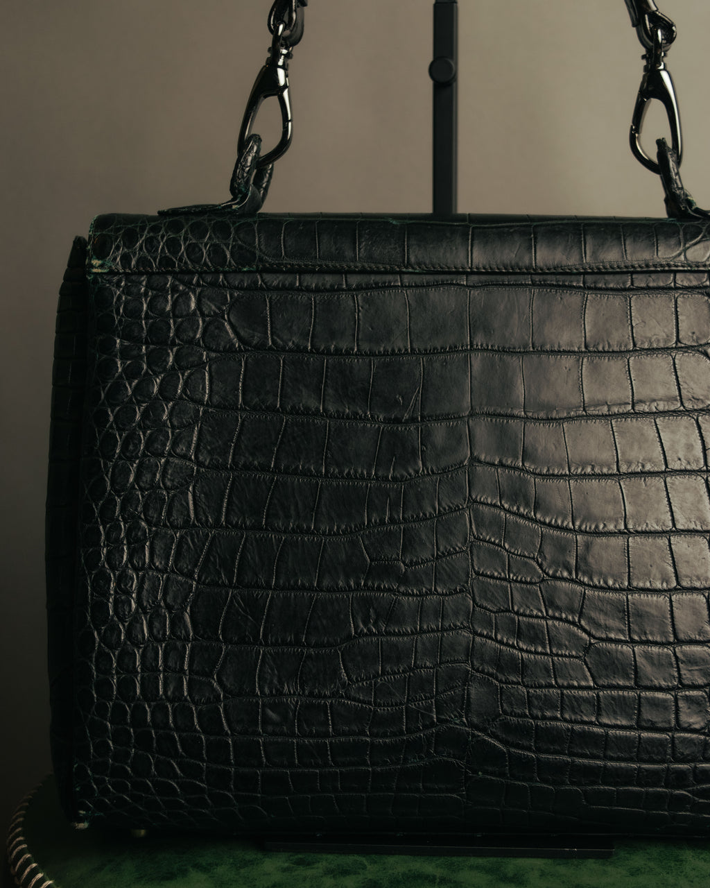 -SPECIAL- “GUCCI“ 70’s Crocodile turn lock handbag