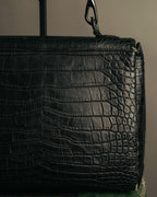 -SPECIAL- “GUCCI“ 70’s Crocodile turn lock handbag