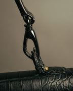 -SPECIAL- “GUCCI“ 70’s Crocodile turn lock handbag