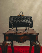 “Salvatore Ferragamo“ 2008-2010 Origami pleated leather chain frame bag