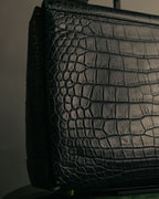 -SPECIAL- “GUCCI“ 70’s Crocodile turn lock handbag