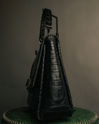 -SPECIAL- “GUCCI“ 70’s Crocodile turn lock handbag