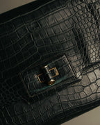 -SPECIAL- “GUCCI“ 70’s Crocodile turn lock handbag