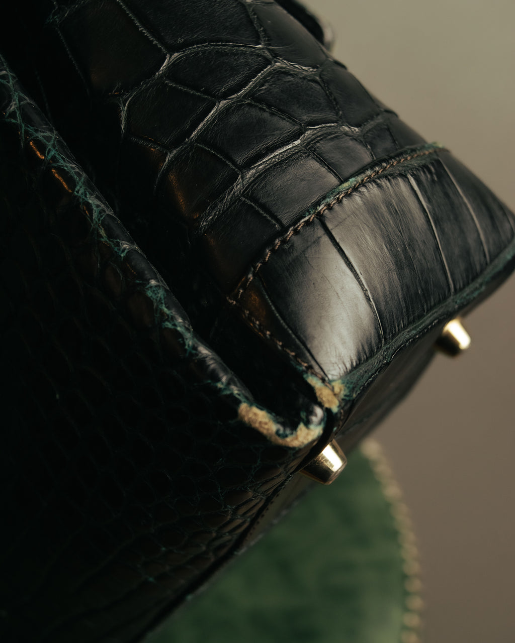 -SPECIAL- “GUCCI“ 70’s Crocodile turn lock handbag