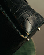 -SPECIAL- “GUCCI“ 70’s Crocodile turn lock handbag