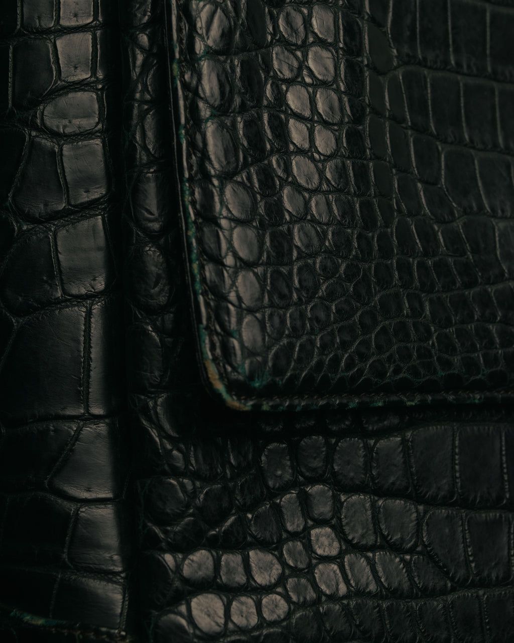 -SPECIAL- “GUCCI“ 70’s Crocodile turn lock handbag