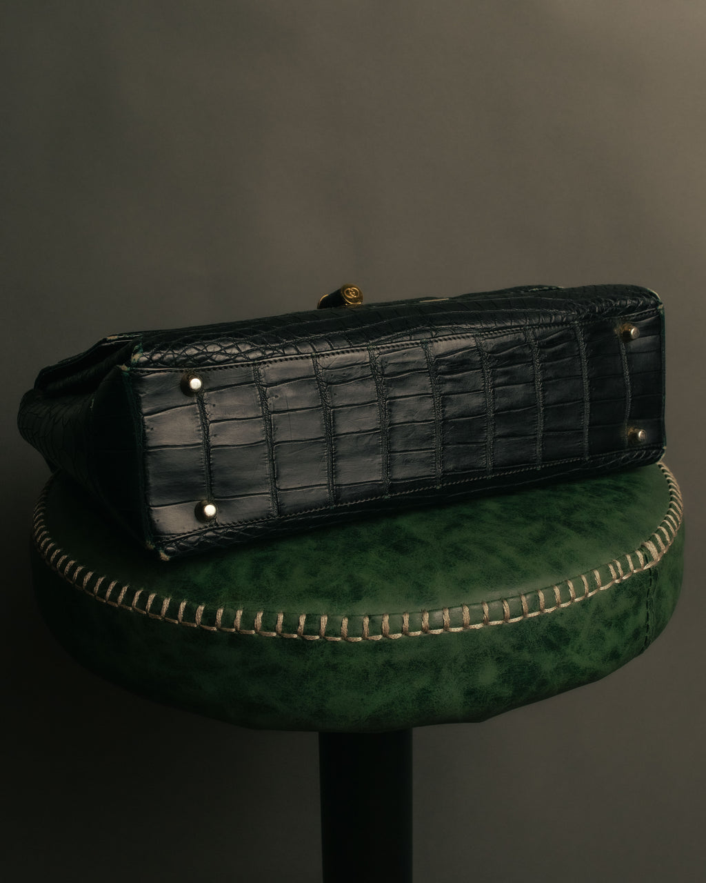 -SPECIAL- “GUCCI“ 70’s Crocodile turn lock handbag