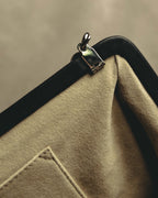 “Salvatore Ferragamo“ 2008-2010 Origami pleated leather chain frame bag