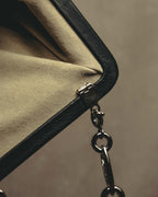 “Salvatore Ferragamo“ 2008-2010 Origami pleated leather chain frame bag