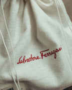 “Salvatore Ferragamo“ 2008-2010 Origami pleated leather chain frame bag