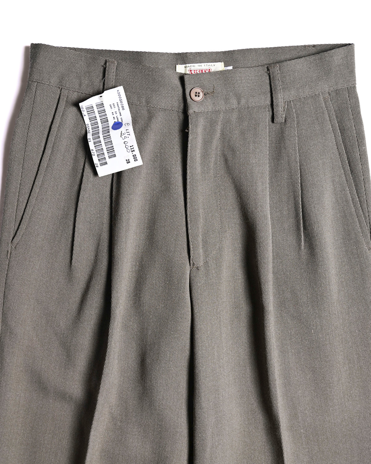 SISLEY/ 90's Relaxed two-pleat trousers