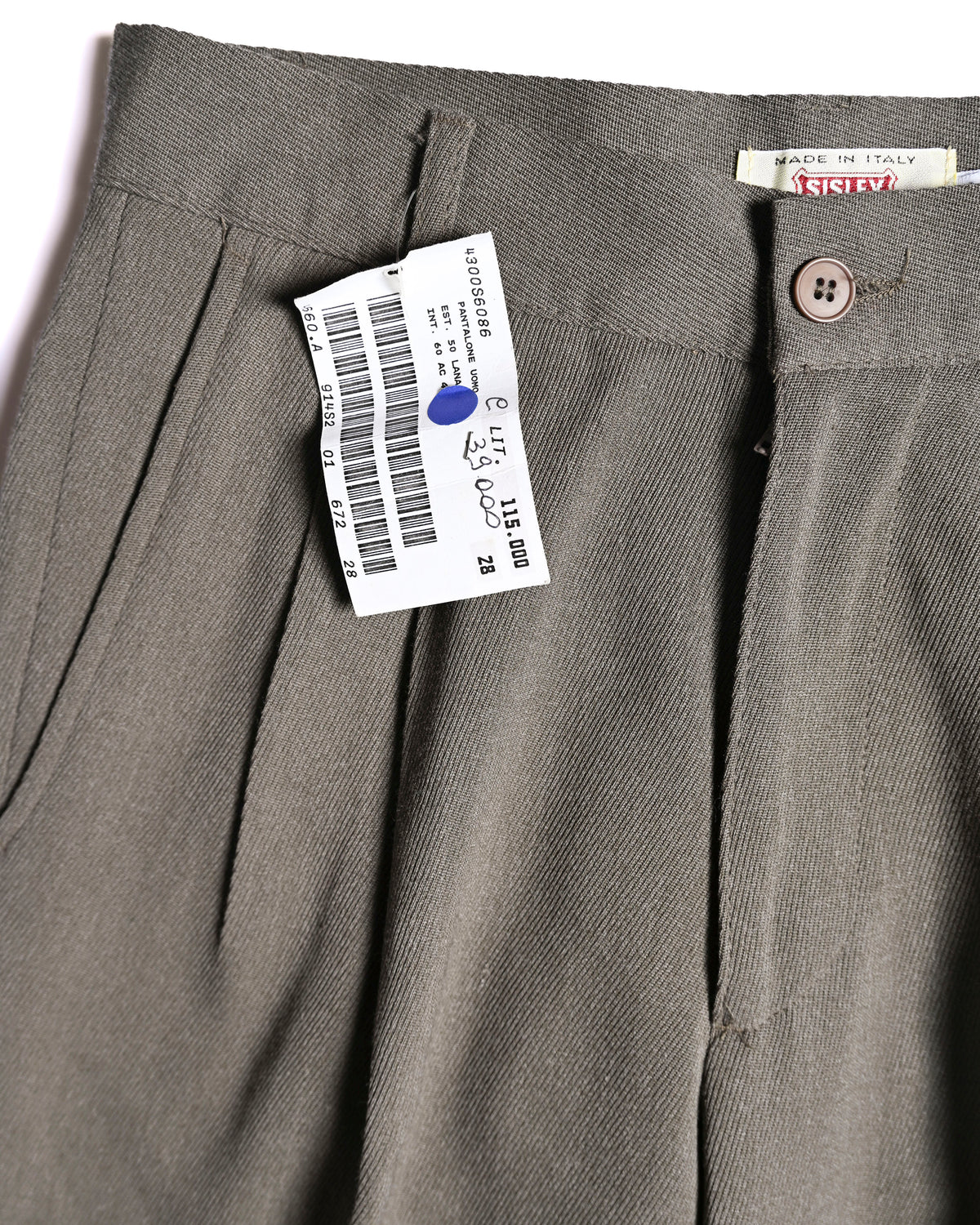 SISLEY/ 90's Relaxed two-pleat trousers