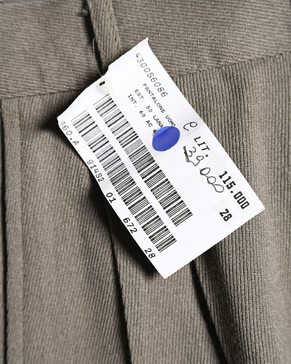 SISLEY/ 90's Relaxed two-pleat trousers