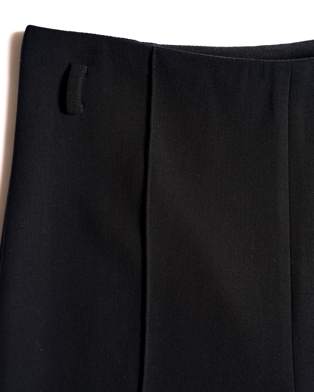 HERMES/ 22AW Refined Wool Wide Leg Trousers Black