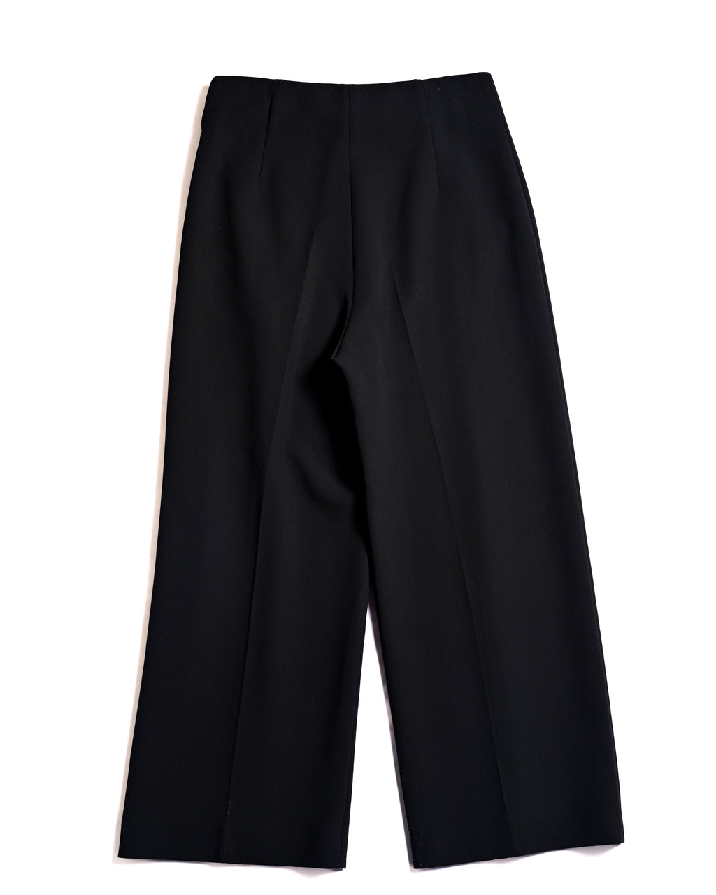 HERMES/ 22AW Refined Wool Wide Leg Trousers Black