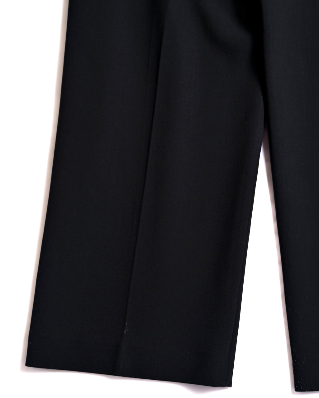 HERMES/ 22AW Refined Wool Wide Leg Trousers Black
