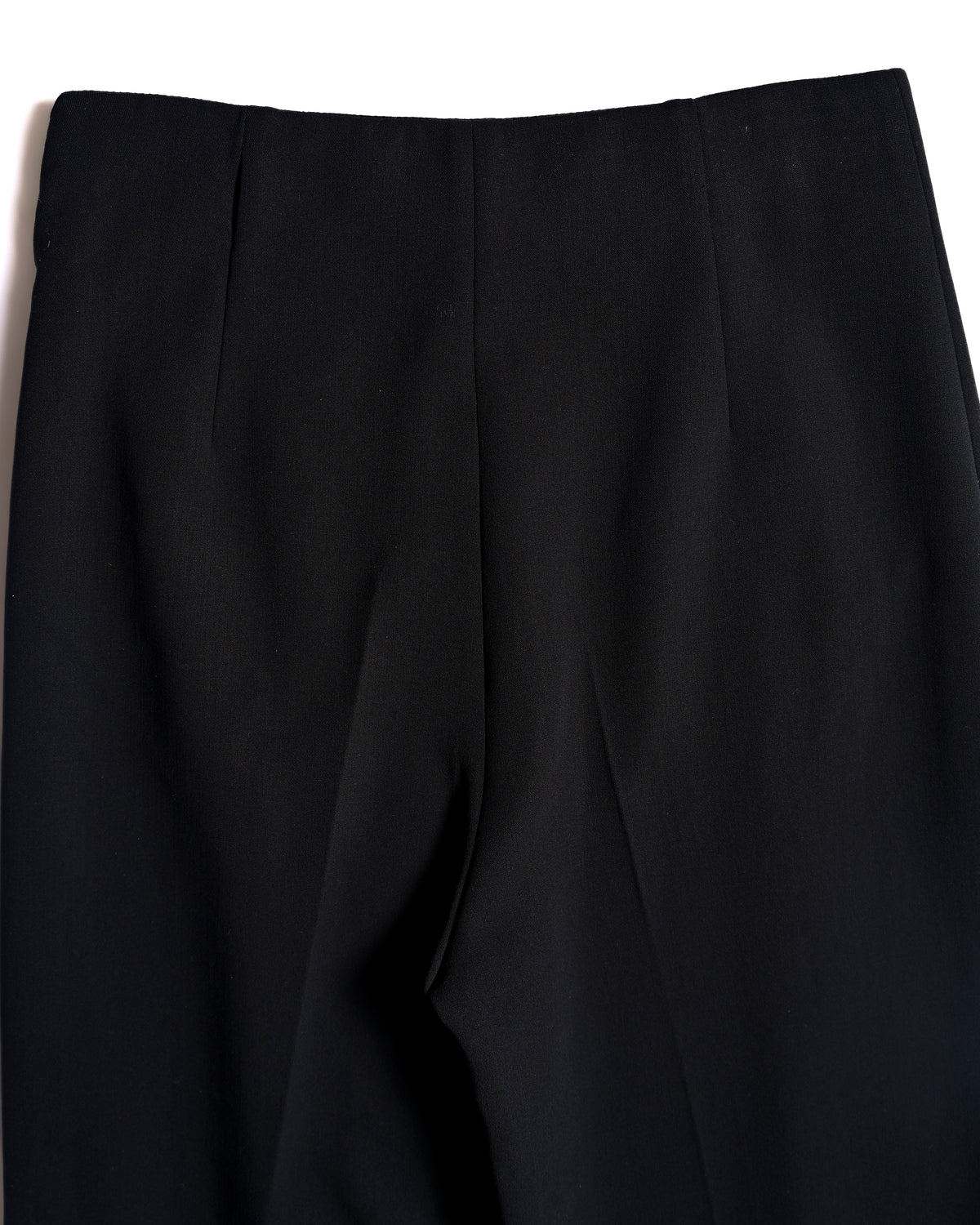 HERMES/ 22AW Refined Wool Wide Leg Trousers Black