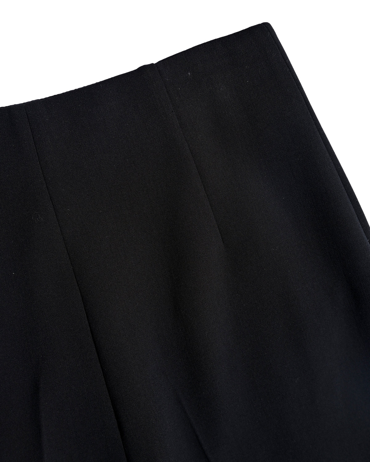HERMES/ 22AW Refined Wool Wide Leg Trousers Black