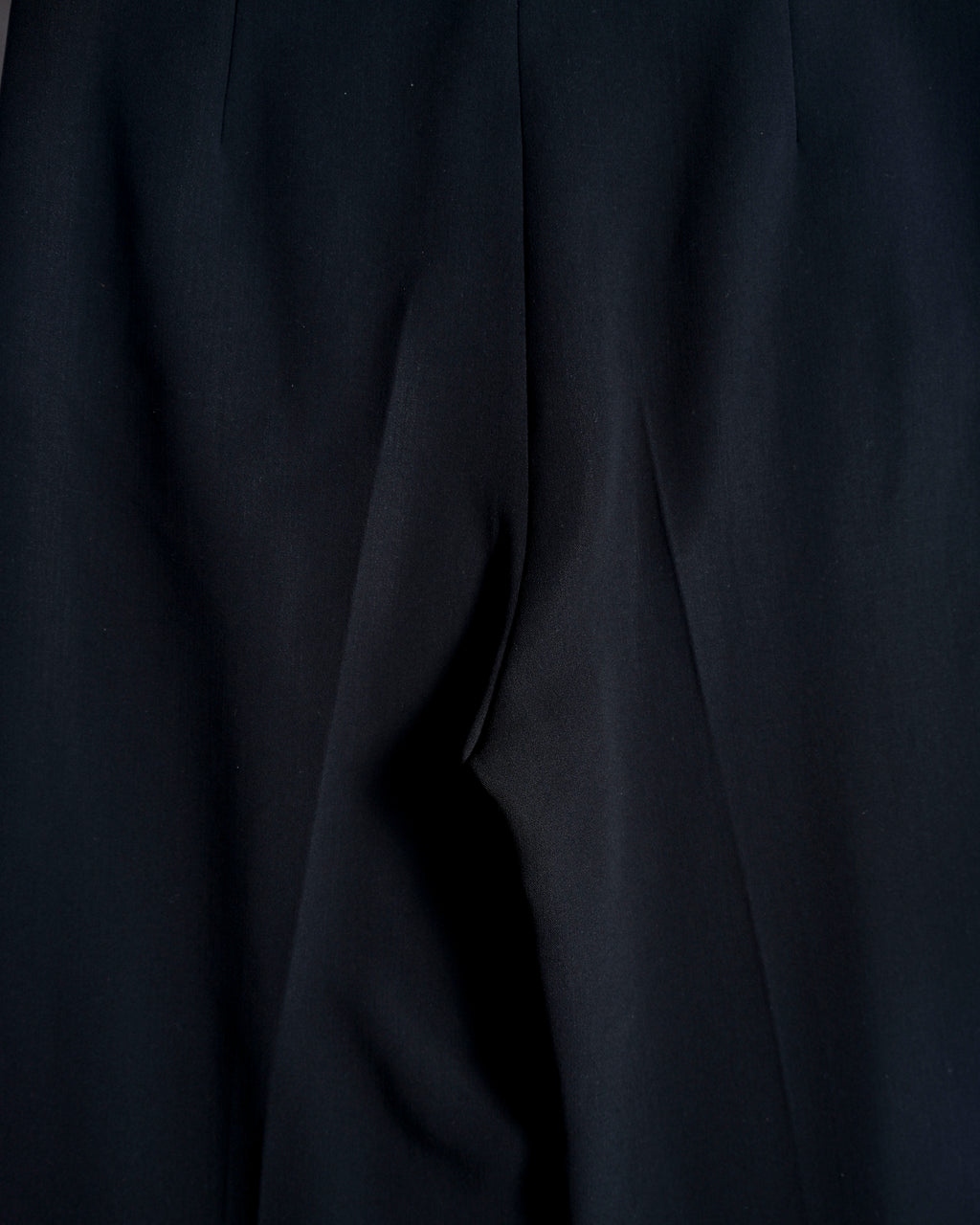 HERMES/ 22AW Refined Wool Wide Leg Trousers Black