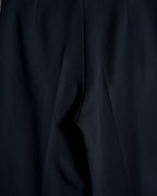 HERMES/ 22AW Refined Wool Wide Leg Trousers Black