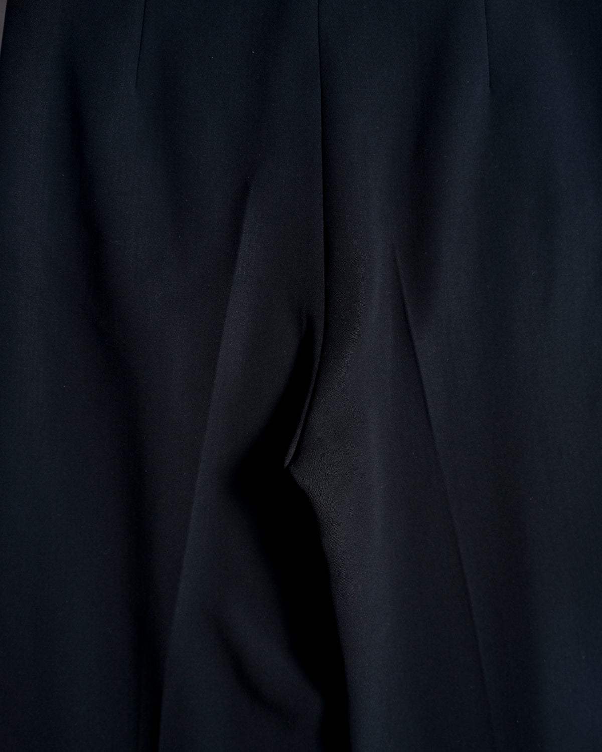 HERMES/ 22AW Refined Wool Wide Leg Trousers Black