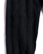 HERMES/ 2010's-20's Minimalist H-Patterned 1B Virgin Wool Cardigan Black