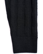 HERMES/ 2010's-20's Minimalist H-Patterned 1B Virgin Wool Cardigan Black