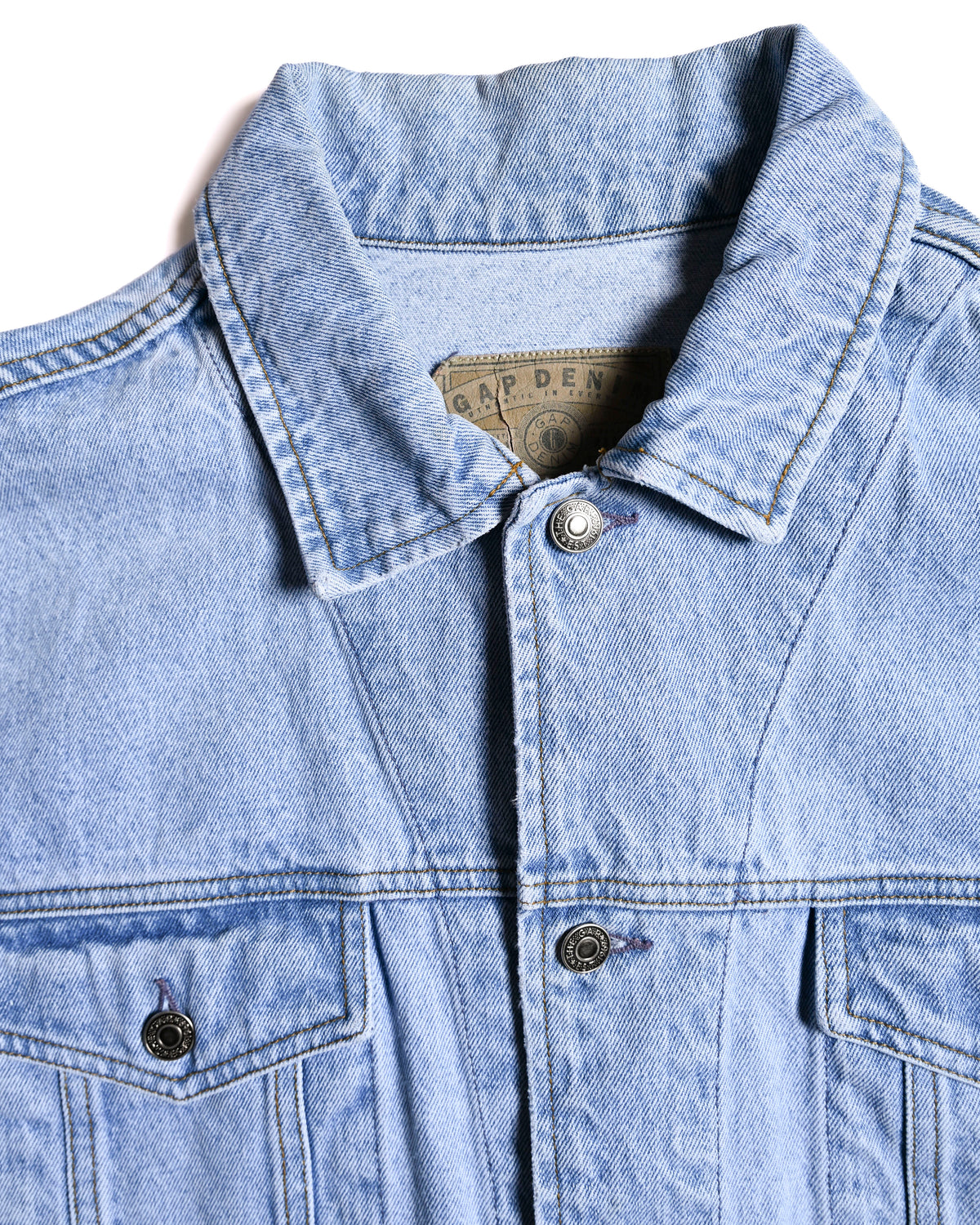 GAP DENIM/ Oversized Short Faded Denim Jacket