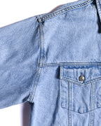 GAP DENIM/ Oversized Short Faded Denim Jacket