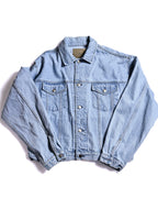 GAP DENIM/ Oversized Short Faded Denim Jacket