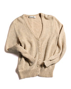 Christian Dior/ 80's Monogram knit cardigan Light Beige