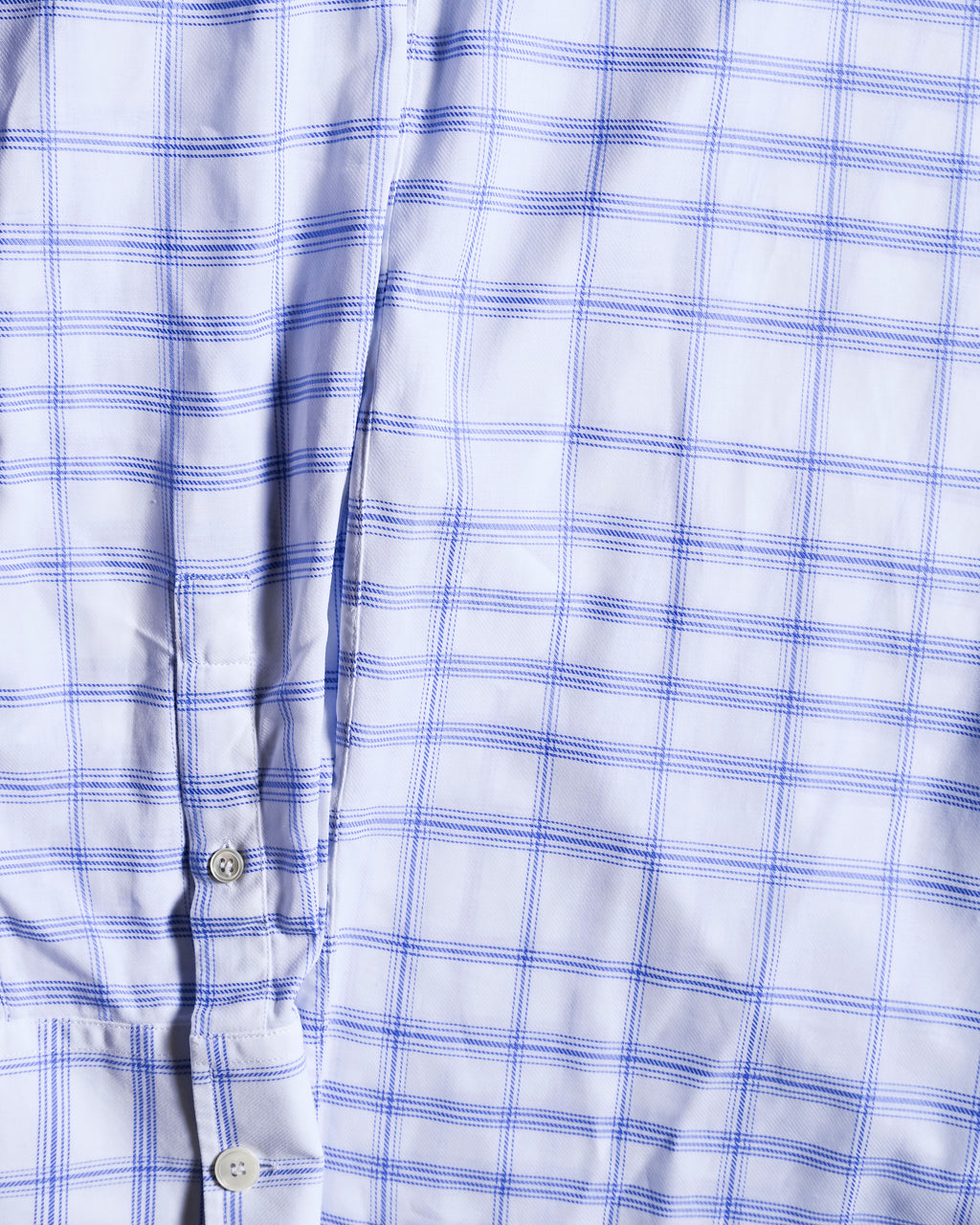 MARNI by Francesco Risso/ 2020 Super Oversized  Check Pattern Cotton Shirt White×Blue