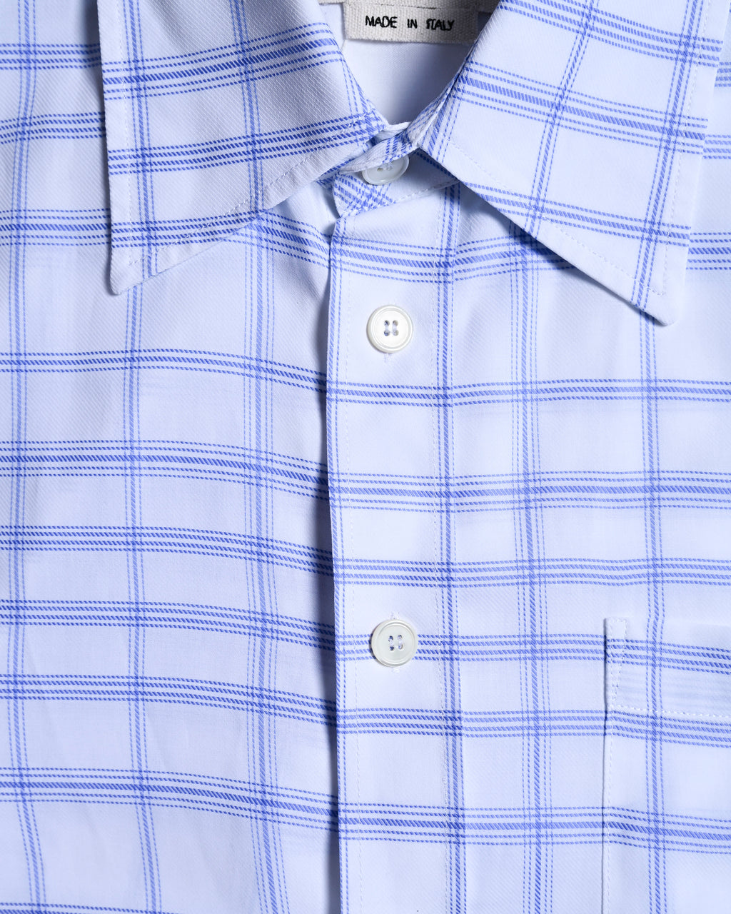 MARNI by Francesco Risso/ 2020 Super Oversized  Check Pattern Cotton Shirt White×Blue